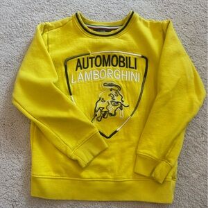 Automobili Lamborghini Boys Yellow Sweatshirt. Size 9-10